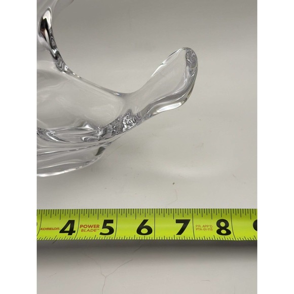 Vtg Princess House Fine French Crystal Bird In Flight Dove Figurine Candy Bowl - Picture 6 of 7